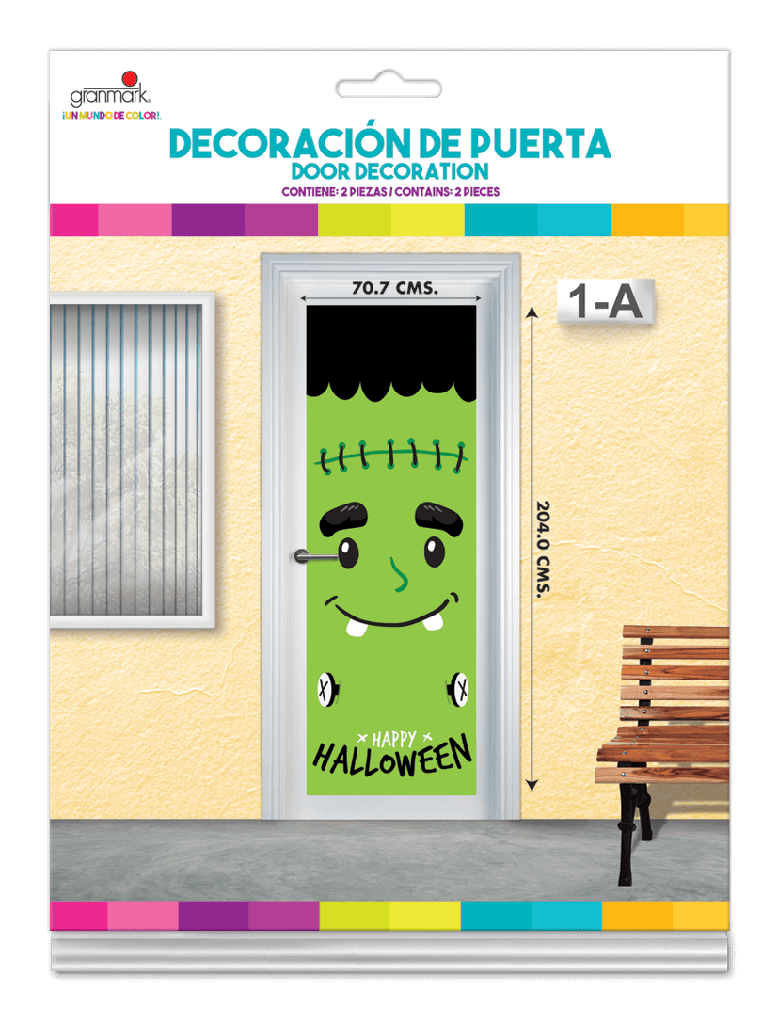 Decoracion Para Puerta Frankenstein C/1