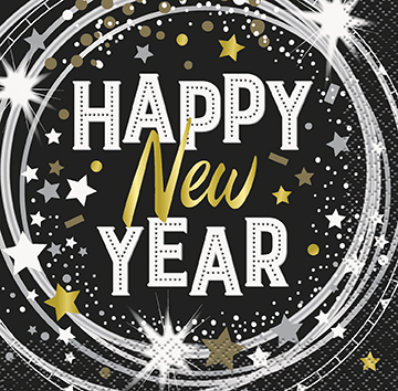 Servilleta CH Happy New Year C/16