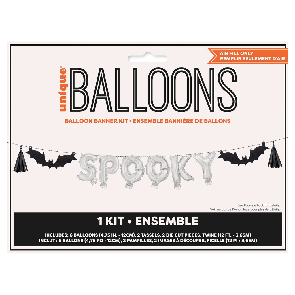 Balloon Banner Kit Spooky Halloween C/1