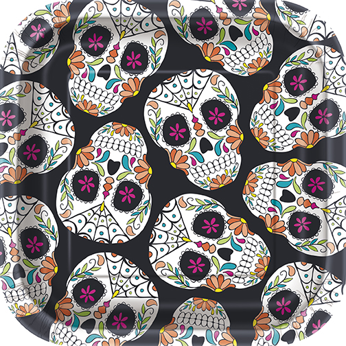 Plato 7" Day Of The Dead Skull C/10