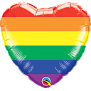 Globo 18" Corazon Multicolor C/1