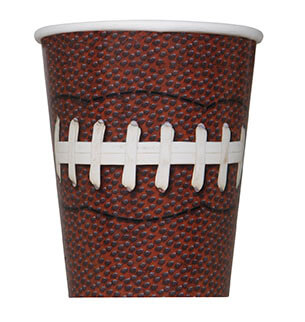 Vaso 9oz Futbol Americano C/8