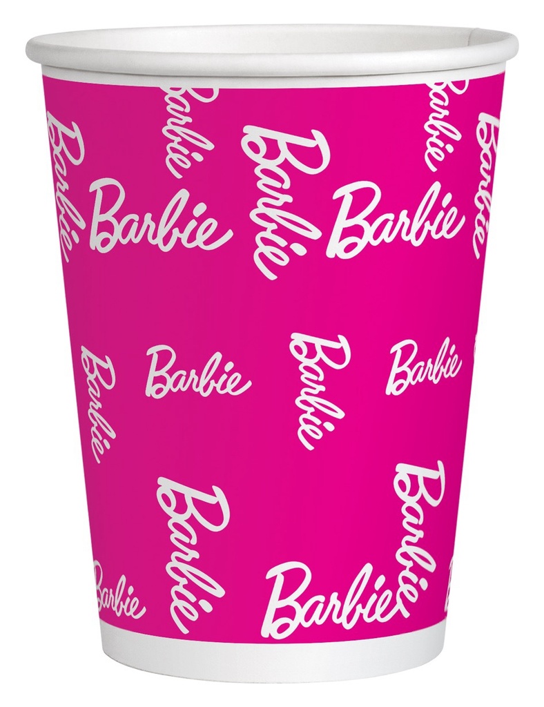 Vaso 9oz Barbie C/6