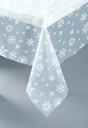 Mantel Transparente Copos De Nieve C/1