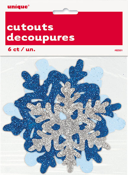 Cutouts Copos de Nieve C/6