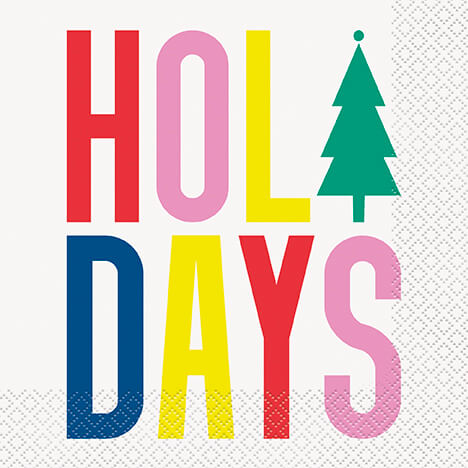 Servilleta G Vibrant Christmas C/16