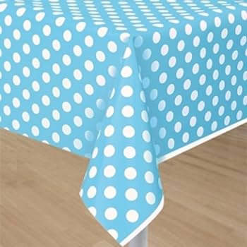 Mantel Polka Dots Azul Bebe C/1