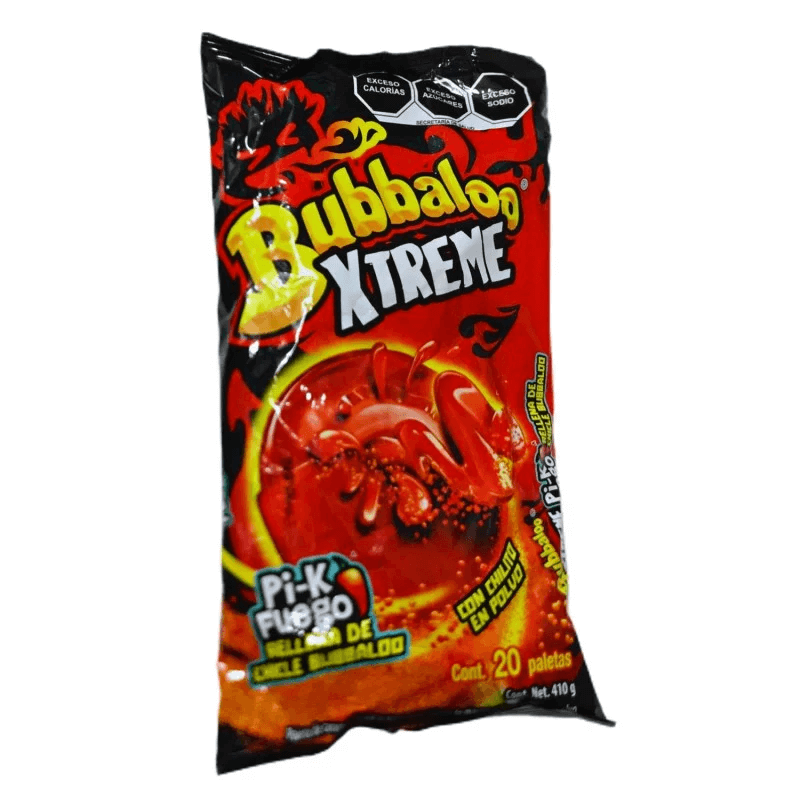 Bubbaloo Xtreme Pi-K Fuego Paletas C/20