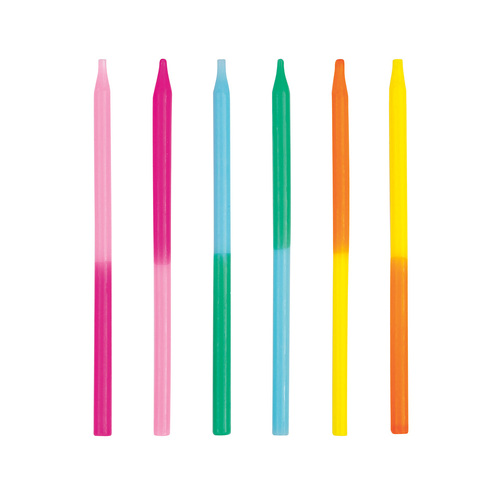 Velas Largas Colores C/12