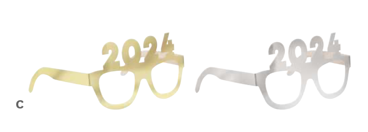 Lentes Happy New Year 2024 C/4