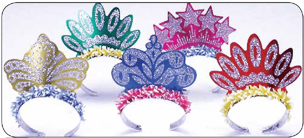 Tiara Crown Glitter Fringe C/1