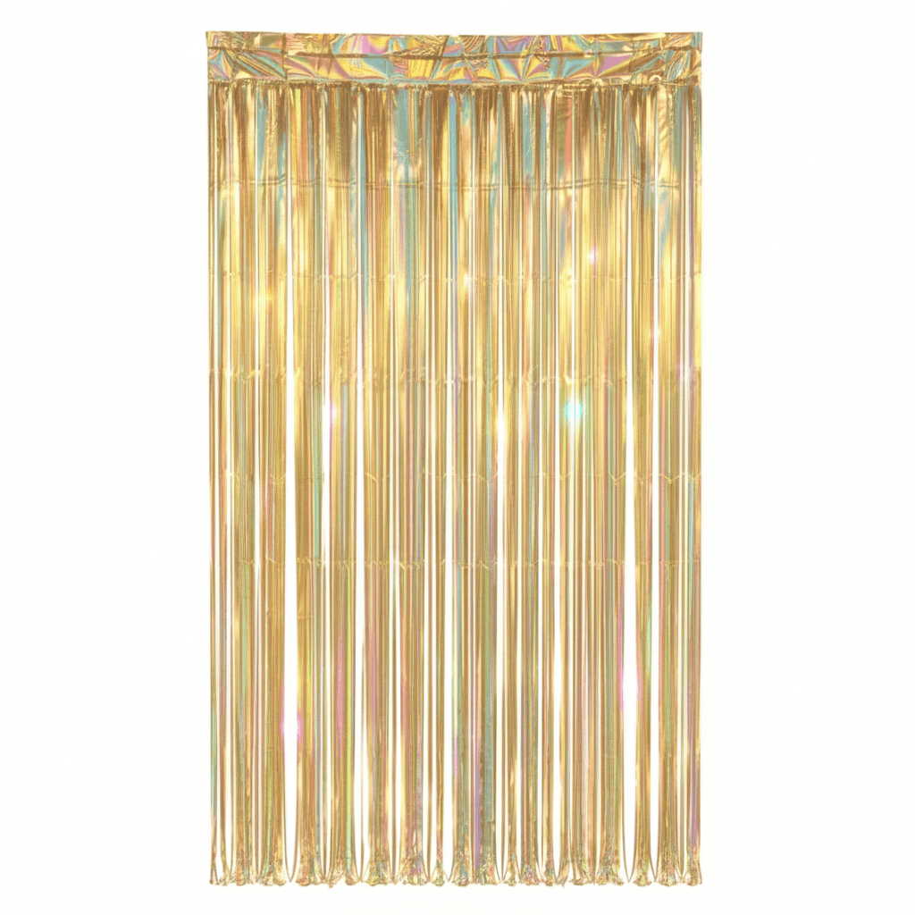 Cortina Iridiscente Amarillo C/1