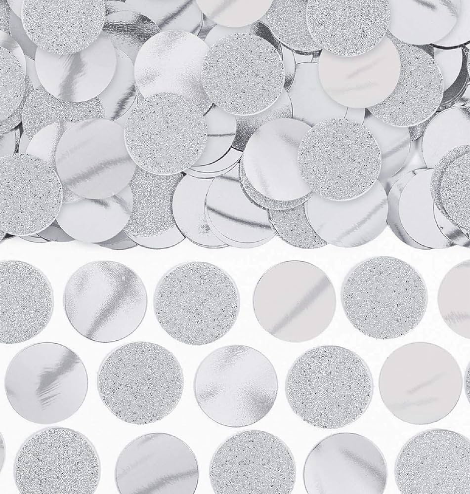 Confetti Circulos Plata 2.5 Oz