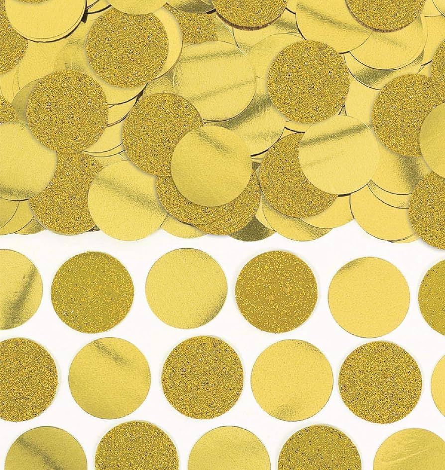 Confetti Circulos Dorado 2.5 Oz