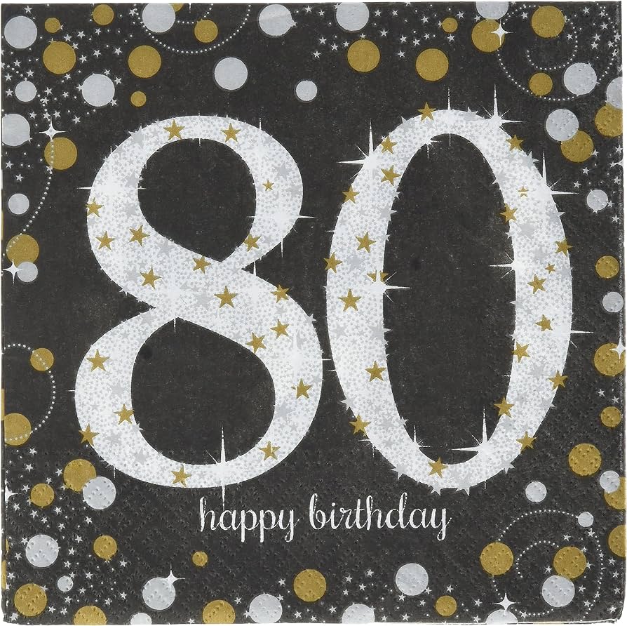 Servilleta G Sparkling Celebration 80 C/16