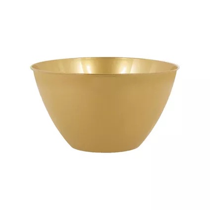 Bowl Plastico Oro C/1