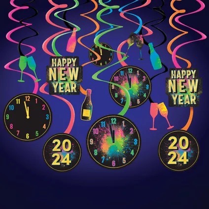 Swirls Neon HNY C/30