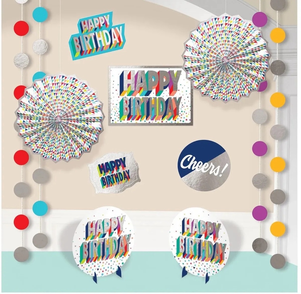 Room Decorating Kit Here To Your Birthday C/12