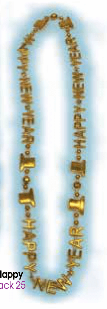 Collar Happy New Year Dorado C/1