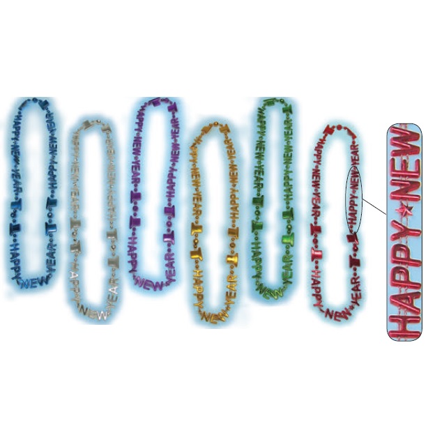 Collar Happy New Year Colores C/1