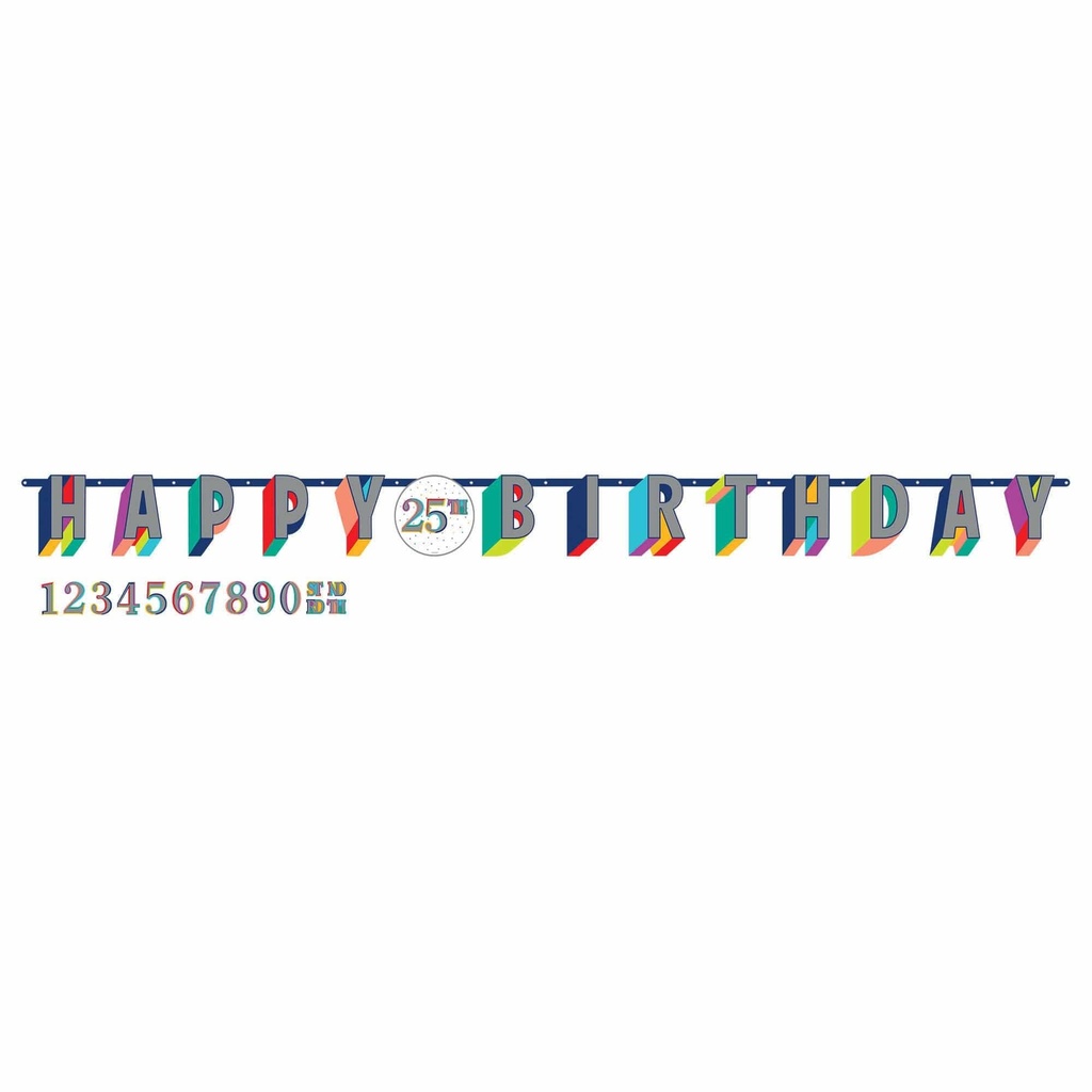 Letter Banner Here To Your Birthday C/25