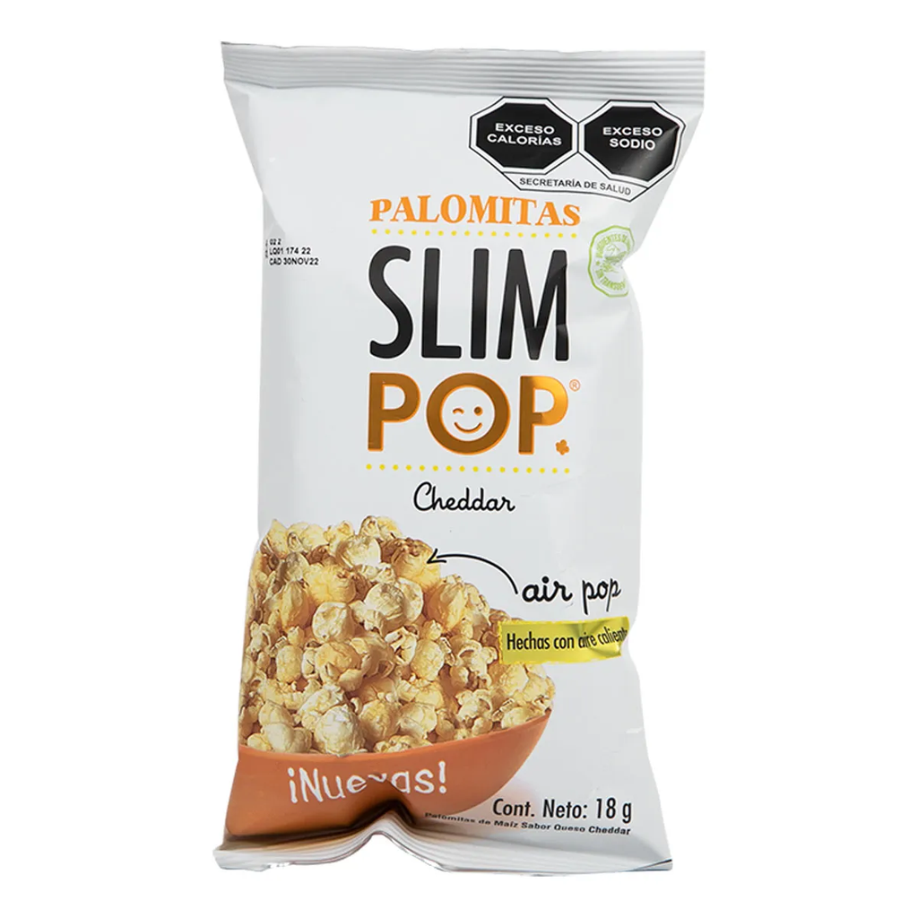 Palomitas Slim Pop Cheddar C/18g