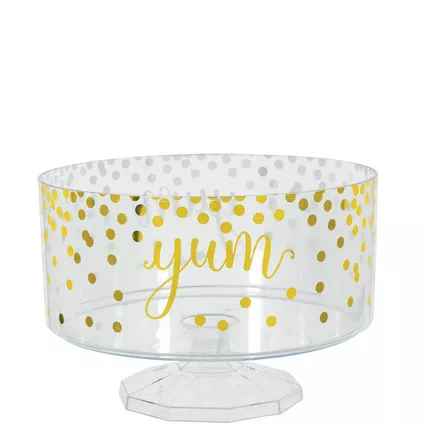 Small Clear Plastic Scalloped Container C/1