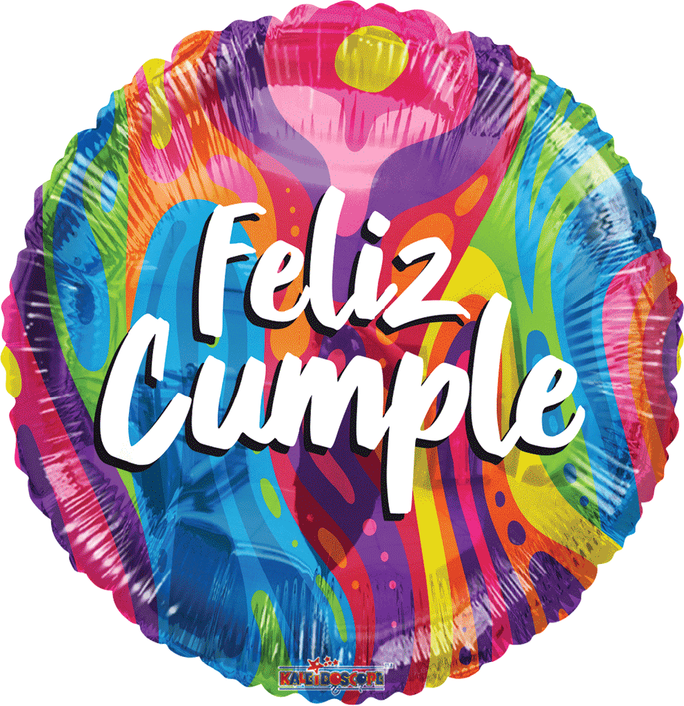 Globo 18" Feliz Cumple Carnaval C/1