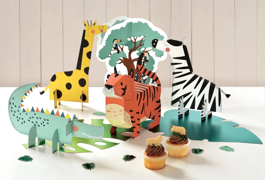 Kit De Decoracion De Mesa Get Wild / Selva C/1