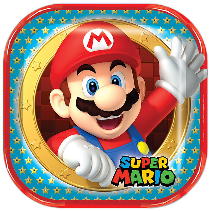 Plato 9" Mario Bros C/8