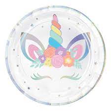 Plato 9" Unicornio C/8