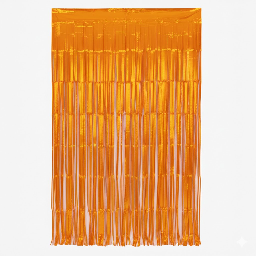 Cortina Neon Naranja C/1