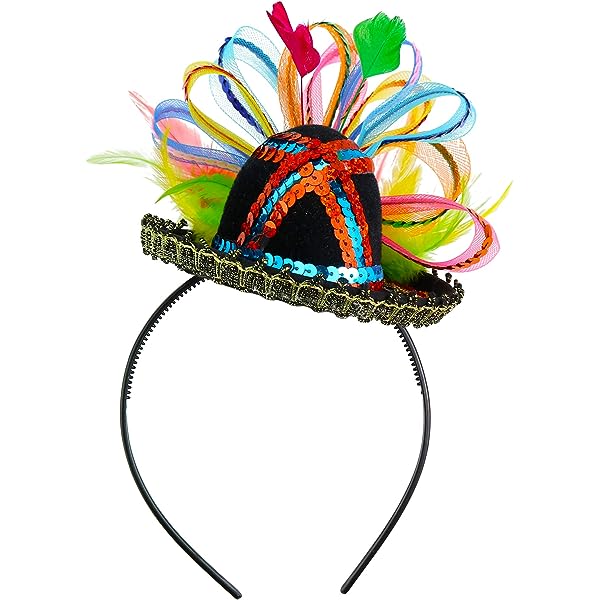 Diadema Con Sombrero Colores C/1