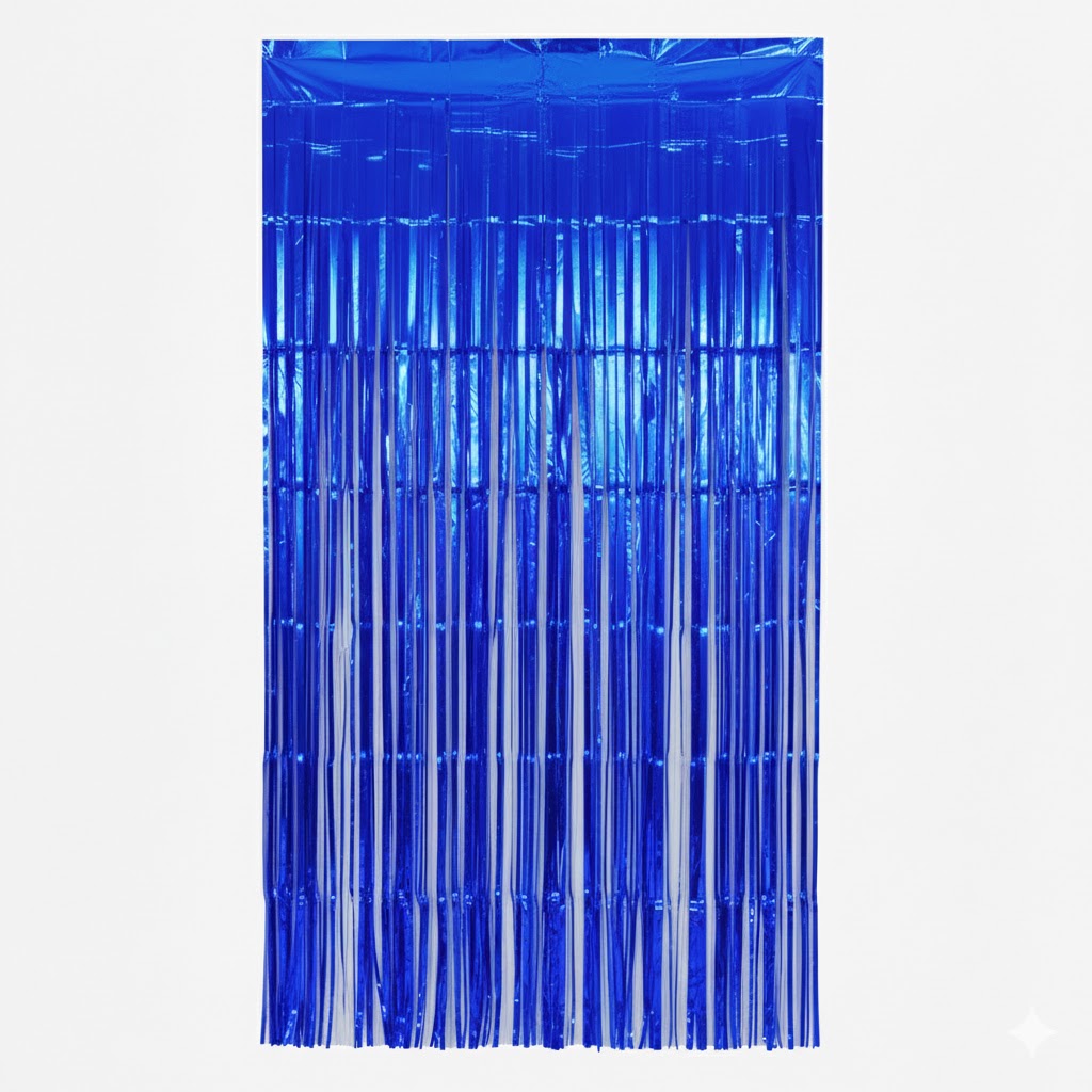 Cortina Neon Azul Rey  C/1