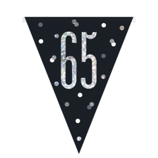 Flag Banner 65 Gold Black C/1