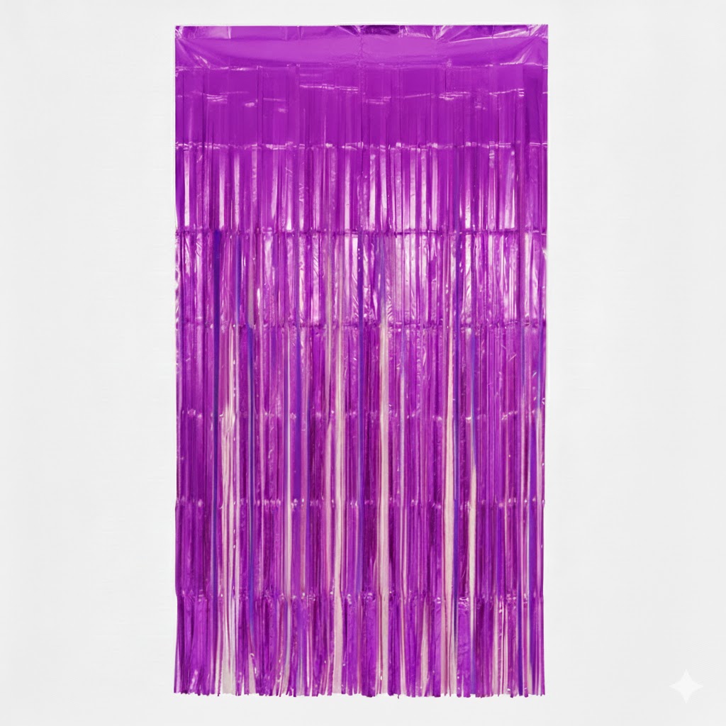 Cortina Neon Morado C/1