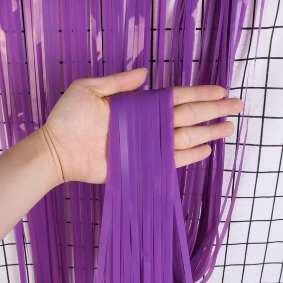 Cortina Neon Morado C/1