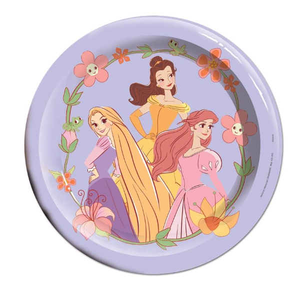 Plato 7"  Princesas C/6