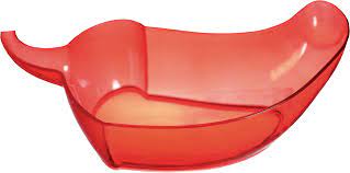 Bowl Plastico Forma De Chile C/1