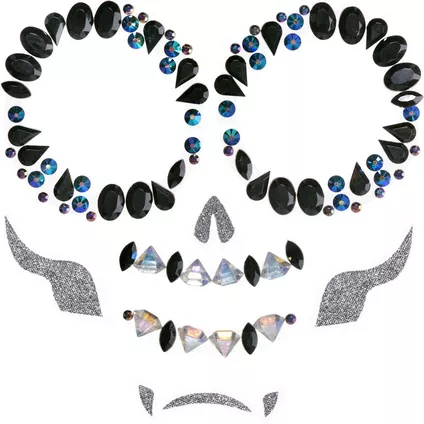 Joyeria Para Cara De Esqueleto C/10 (copia)