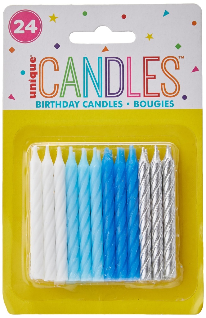 Velas Blue / White / Silver C/24