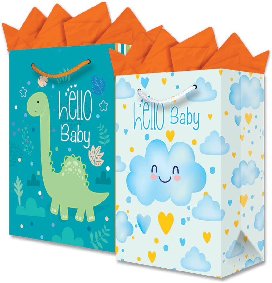 Bolsa Grande Hello Baby Dino / Nube C/1