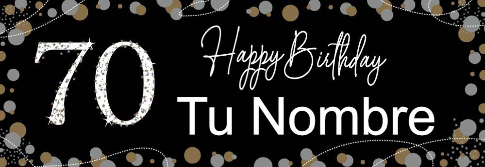 Banner HBD 70 Personalizable