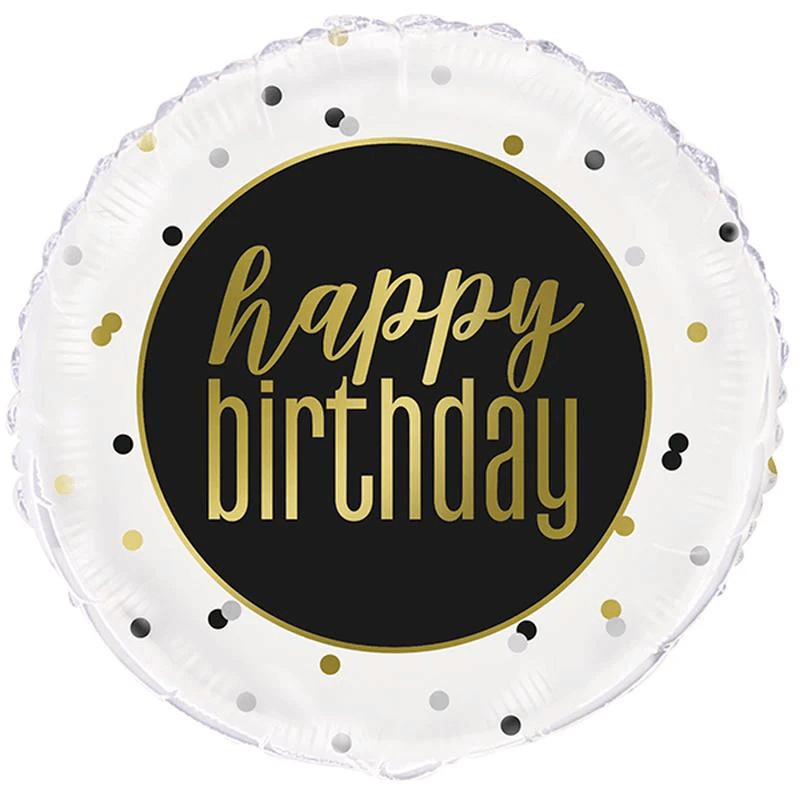 Globo 18" Metallic Happy Birthday C/1