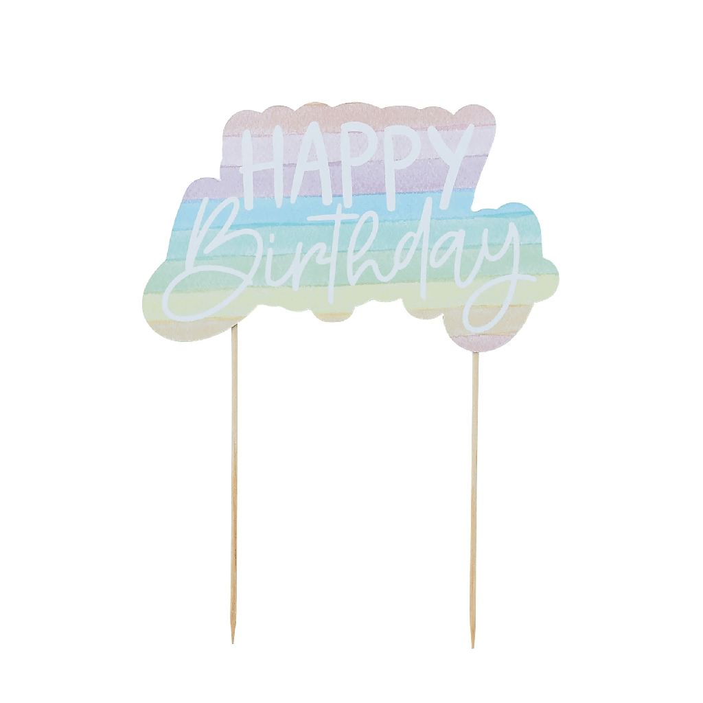 Cake Topper Eco Rainbow C/1