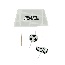 Cake Topper And Candle Set Soccer C/1