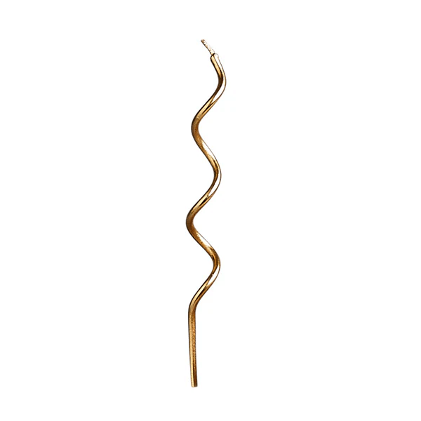 Curly Candles Gold C/12
