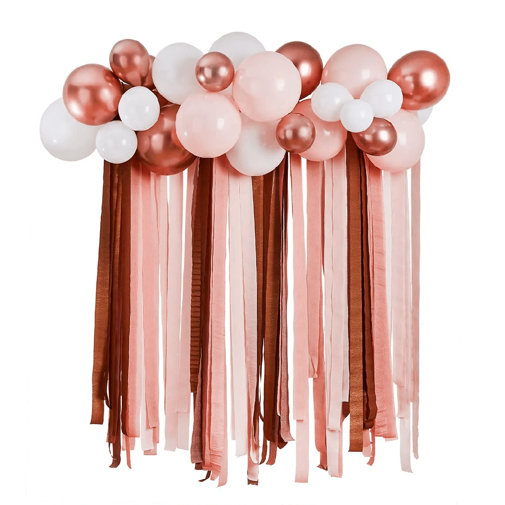 Balloon And Streamer Backdrop Rosa C/1