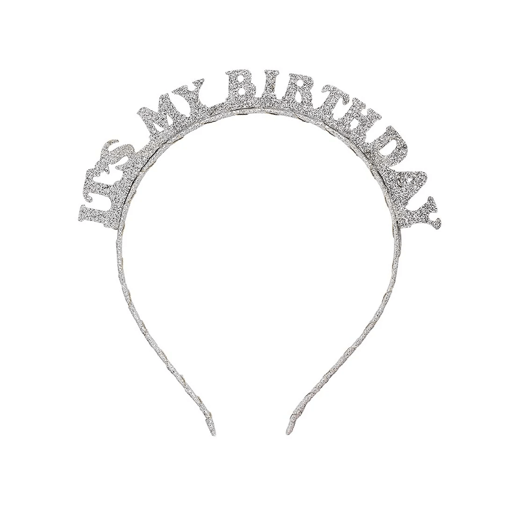 Glitter Tiara It's My Birthday Silver C/1