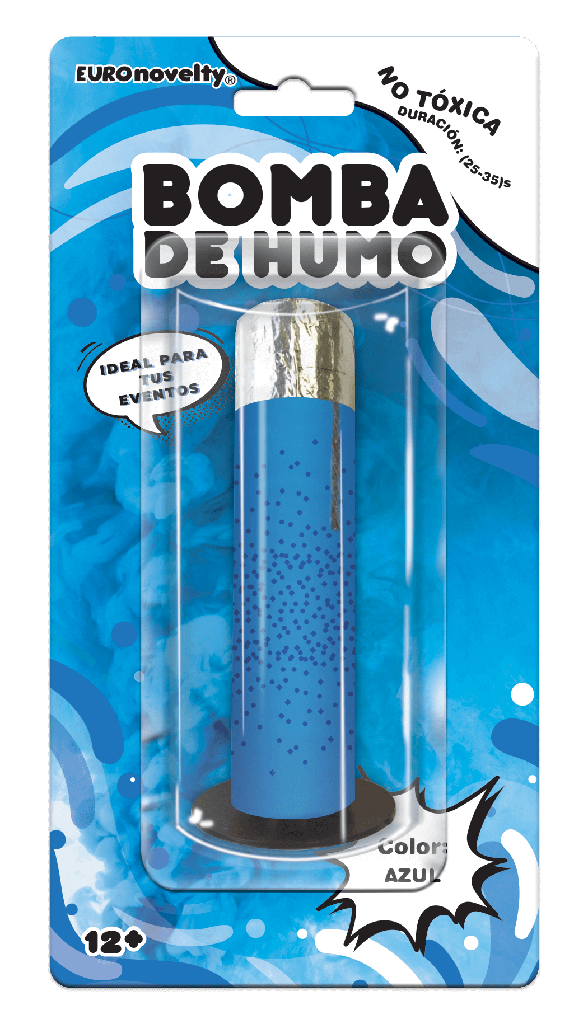 Bomba De Humo Azul C/1